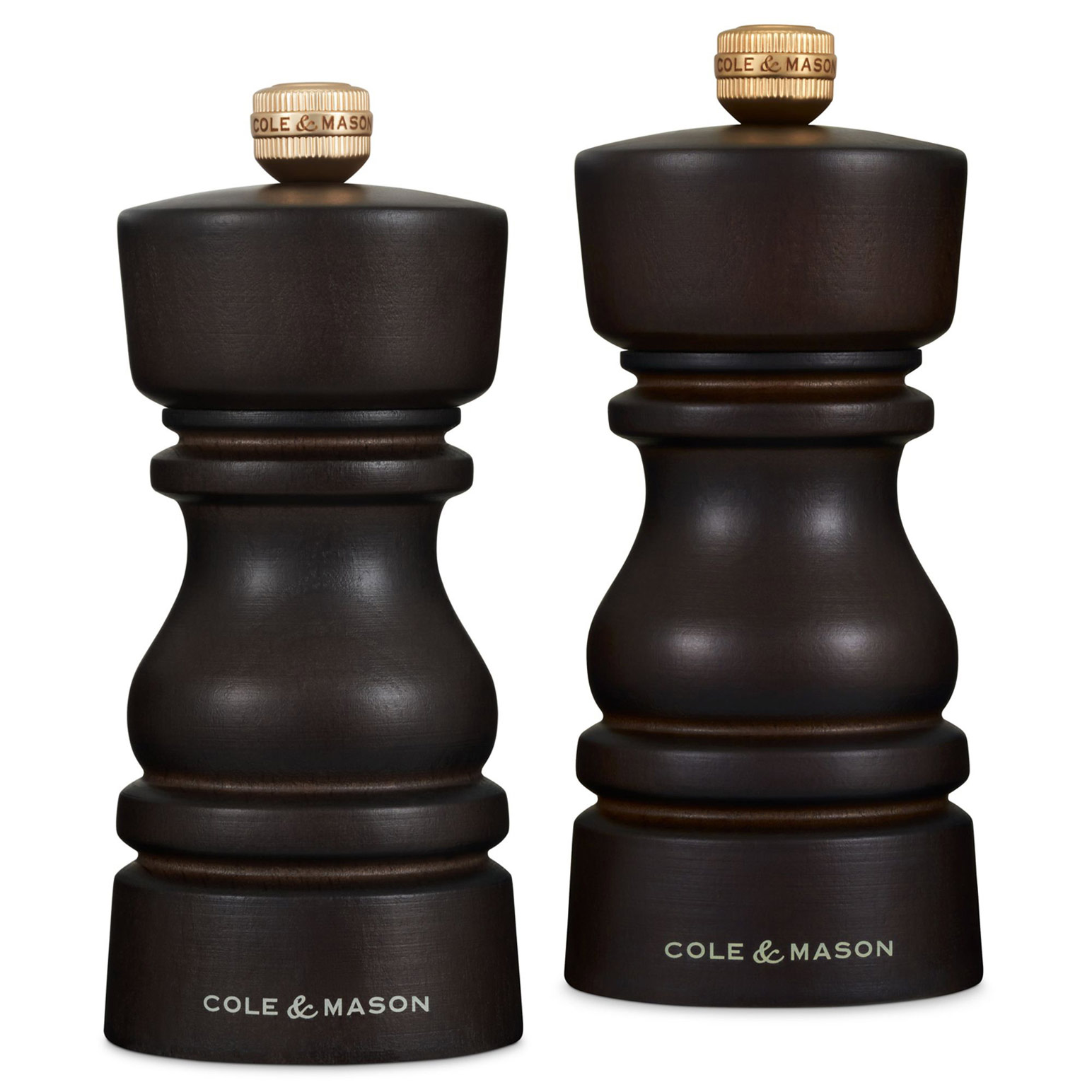 Cole & Mason London Mills Chocolate Wood 13cm Gift Set